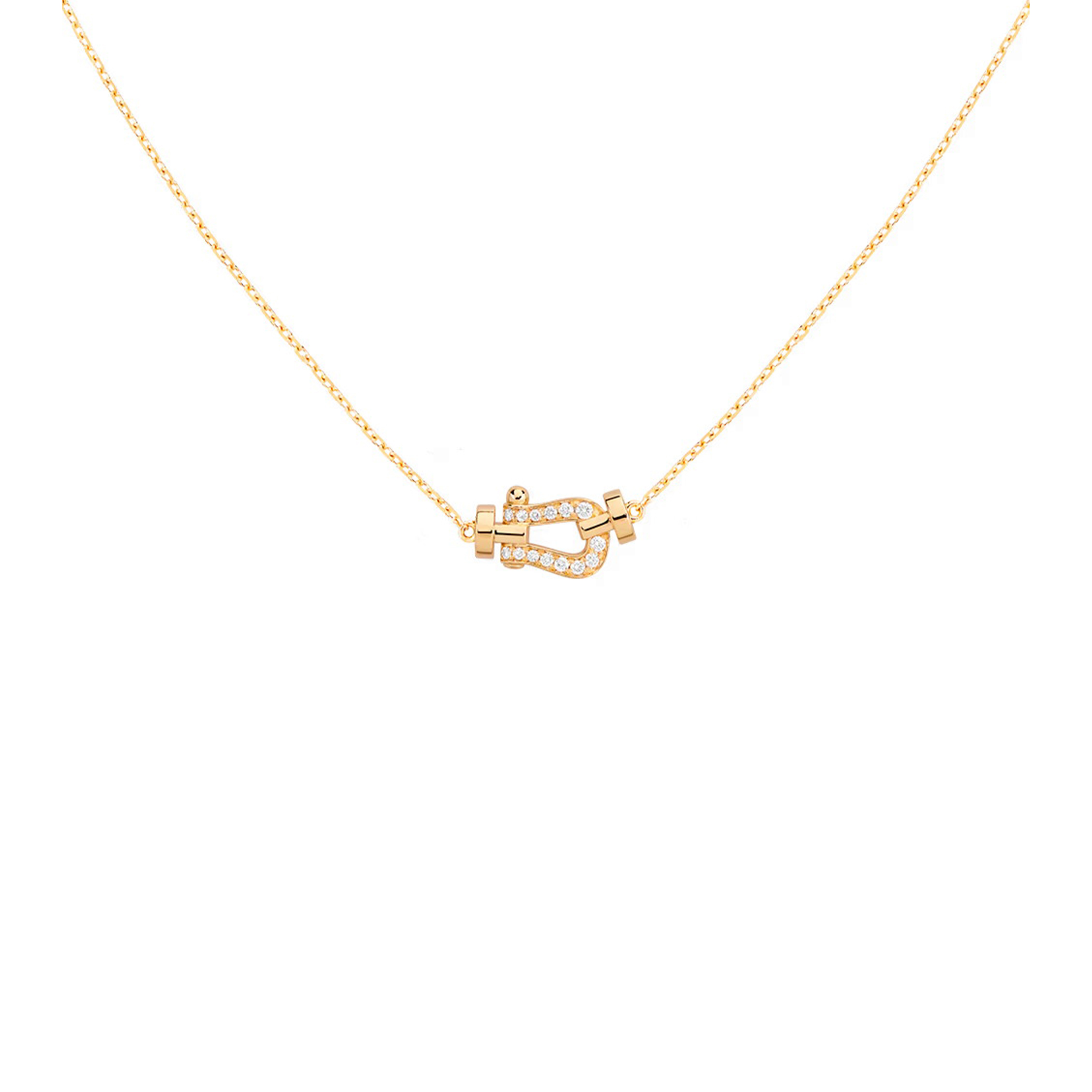 FRED FORCE 10 NECKLACE SMALL MODEL YELLOW GOLD 7B0279